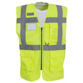 Yellow - Front - Yoko Unisex Adult Hi-Vis Vest