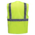 Yellow - Back - Yoko Unisex Adult Hi-Vis Vest