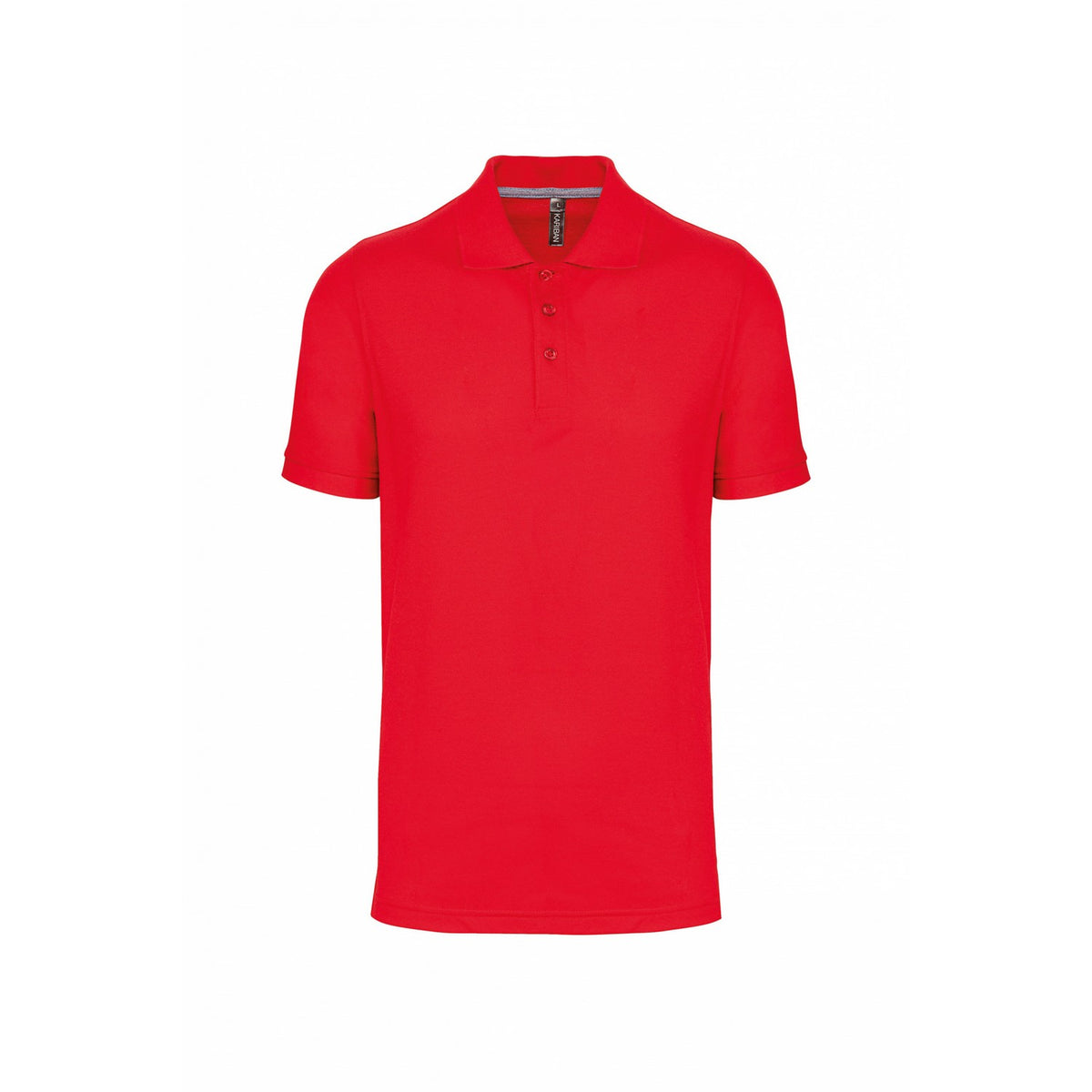 Red - Front - Kariban Mens Pique Anti-Bacterial Polo Shirt