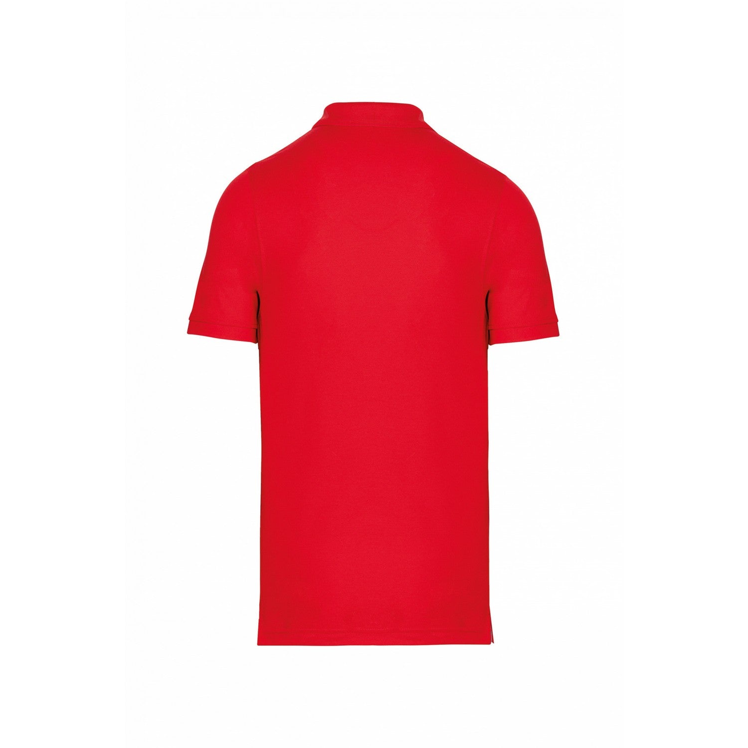 Red - Back - Kariban Mens Pique Anti-Bacterial Polo Shirt