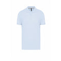 Sky Blue - Front - Kariban Mens Pique Anti-Bacterial Polo Shirt