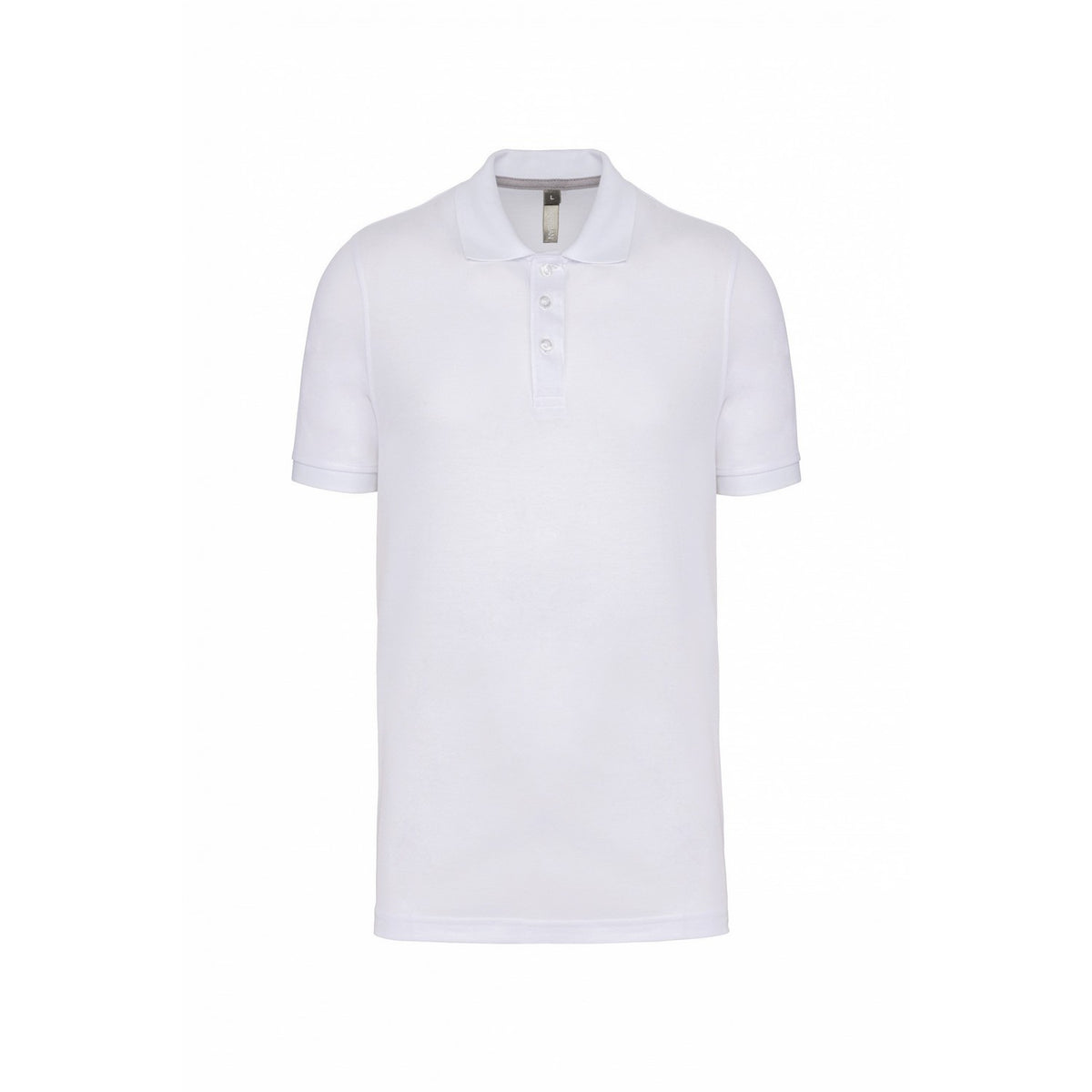 White - Front - Kariban Mens Pique Anti-Bacterial Polo Shirt