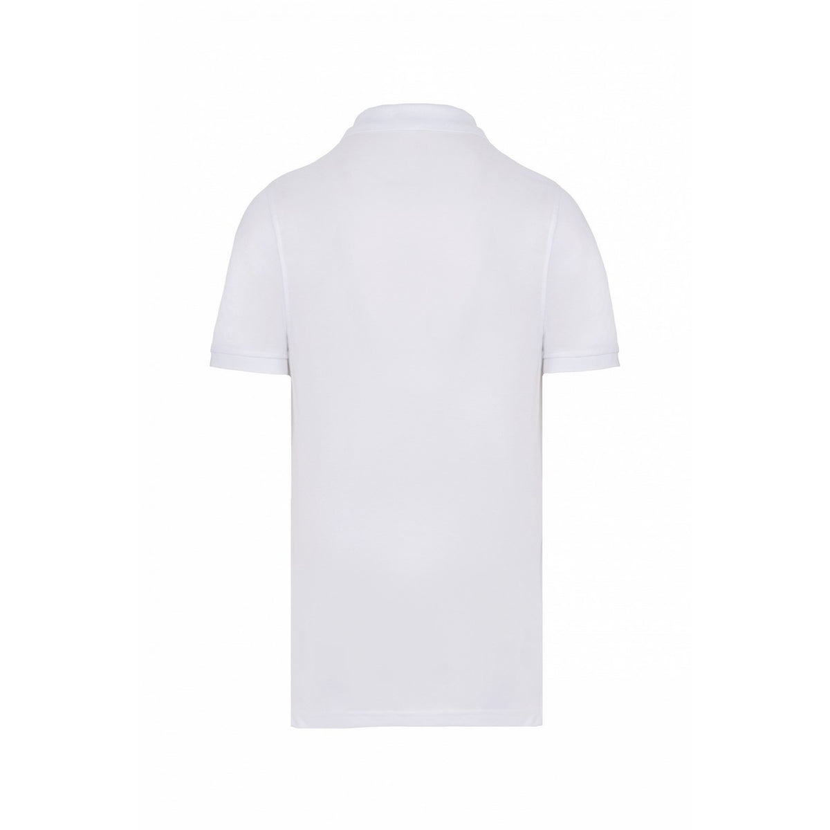 White - Back - Kariban Mens Pique Anti-Bacterial Polo Shirt