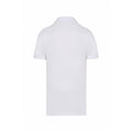 White - Back - Kariban Mens Pique Anti-Bacterial Polo Shirt