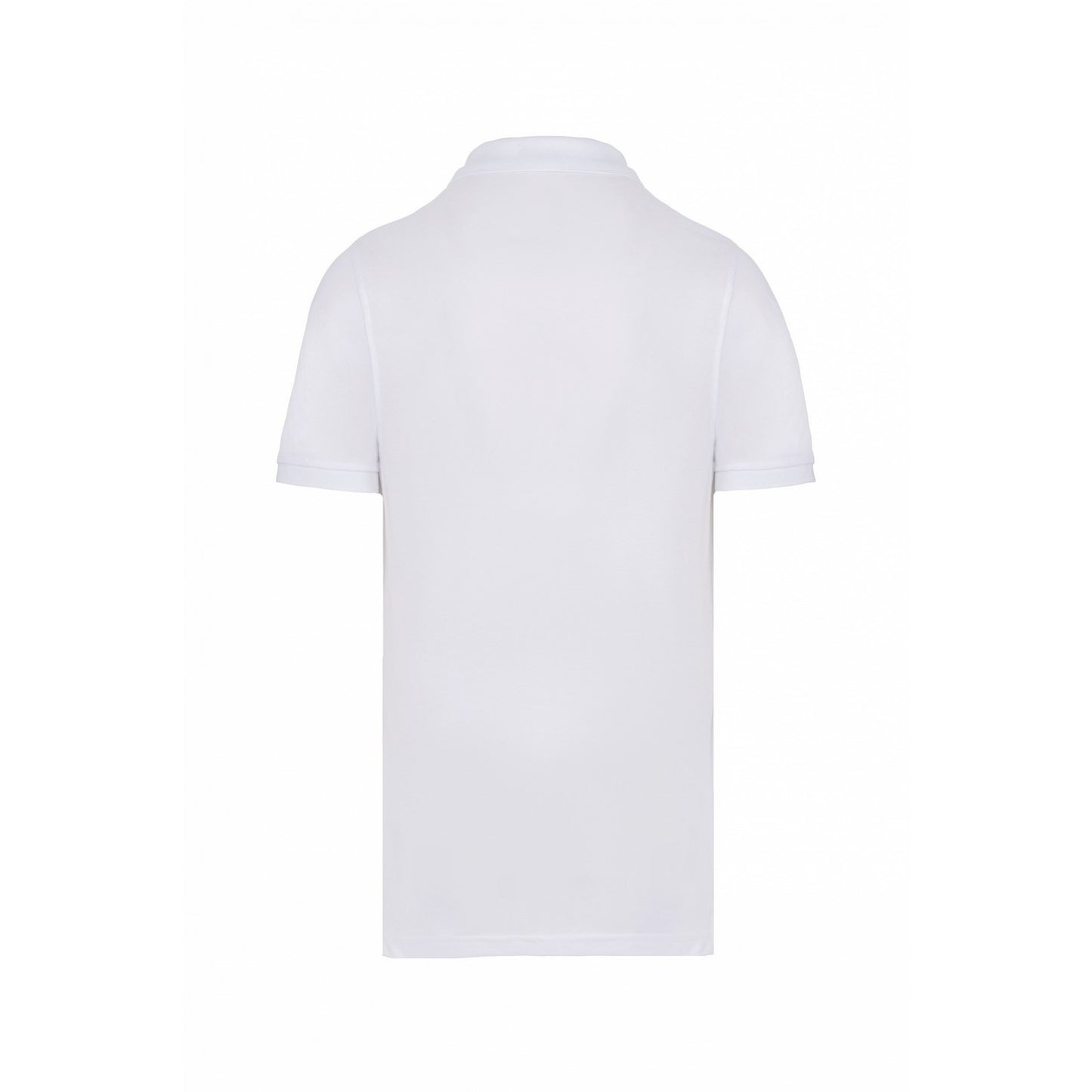 White - Back - Kariban Mens Pique Anti-Bacterial Polo Shirt