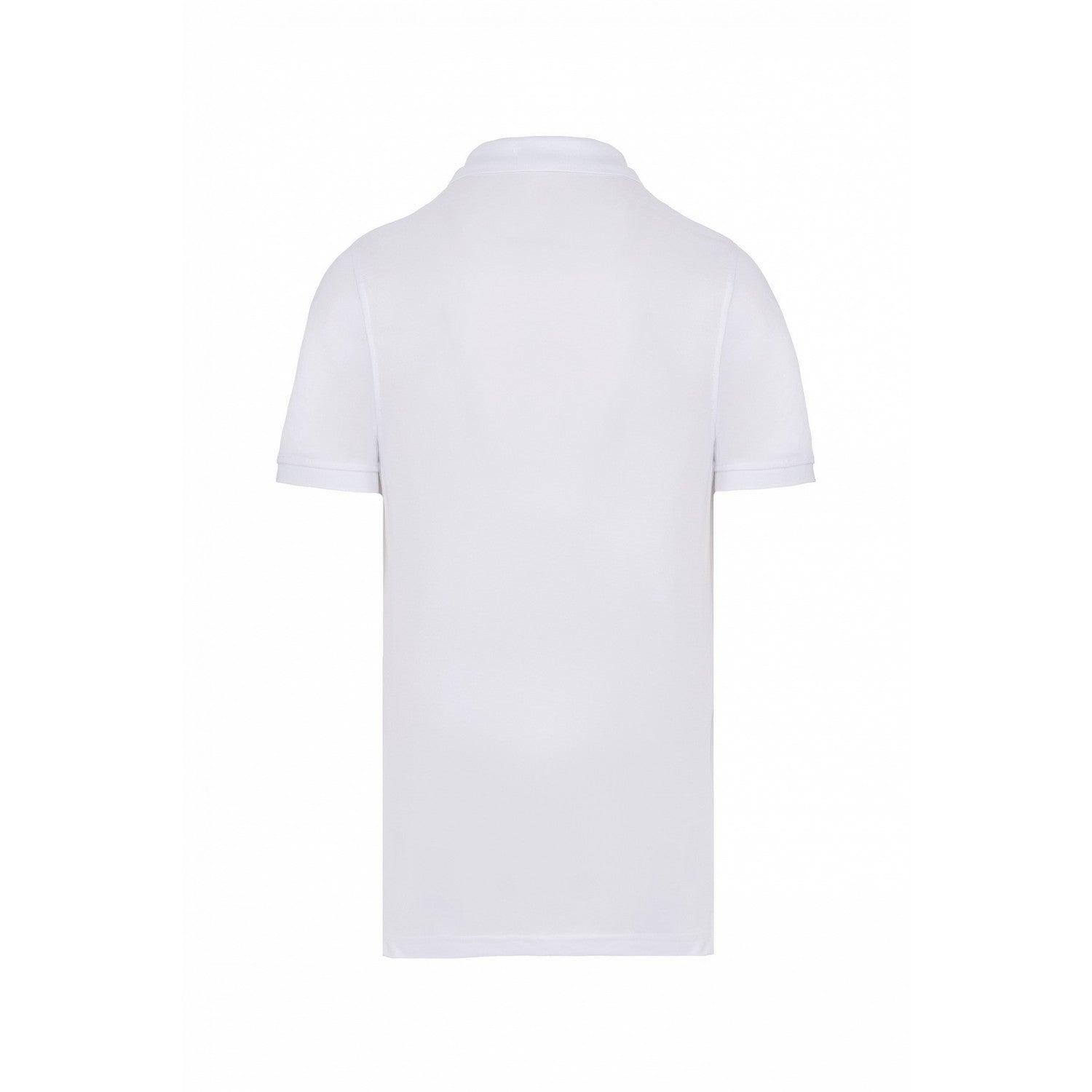 White - Back - Kariban Mens Pique Anti-Bacterial Polo Shirt