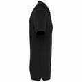 Black - Side - Kariban Mens Pique Anti-Bacterial Polo Shirt