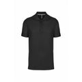 Dark Grey - Front - Kariban Mens Pique Anti-Bacterial Polo Shirt