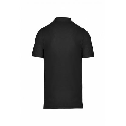 Dark Grey - Back - Kariban Mens Pique Anti-Bacterial Polo Shirt