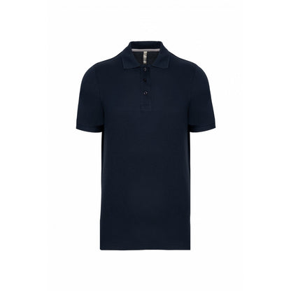Navy - Front - Kariban Mens Pique Anti-Bacterial Polo Shirt