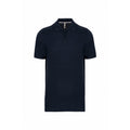 Navy - Front - Kariban Mens Pique Anti-Bacterial Polo Shirt