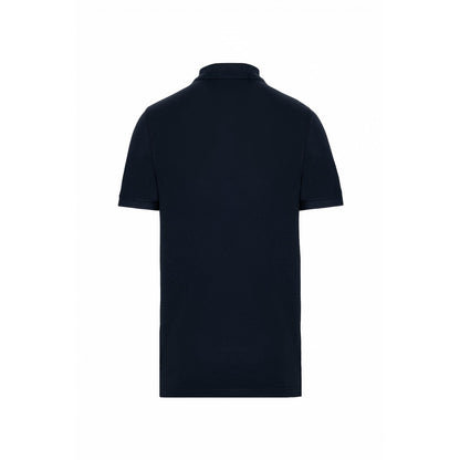 Navy - Back - Kariban Mens Pique Anti-Bacterial Polo Shirt