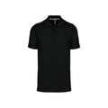 Black - Front - Kariban Mens Pique Anti-Bacterial Polo Shirt