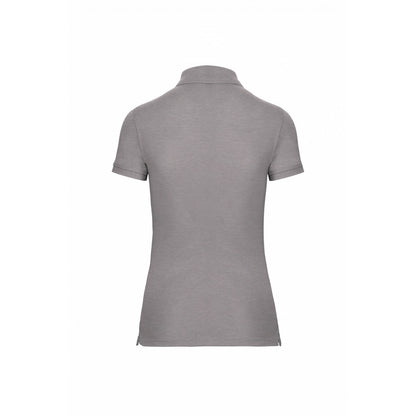 Oxford Grey - Back - WK. Designed To Work Womens-Ladies Pique Anti-Bacterial Polo Shirt