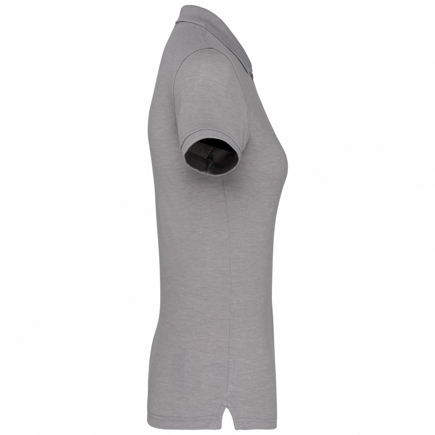 Oxford Grey - Side - WK. Designed To Work Womens-Ladies Pique Anti-Bacterial Polo Shirt