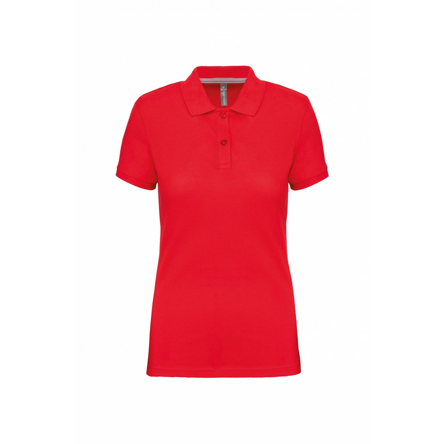 Red - Front - WK. Designed To Work Womens-Ladies Pique Anti-Bacterial Polo Shirt