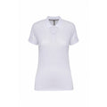 White - Front - WK. Designed To Work Womens-Ladies Pique Anti-Bacterial Polo Shirt