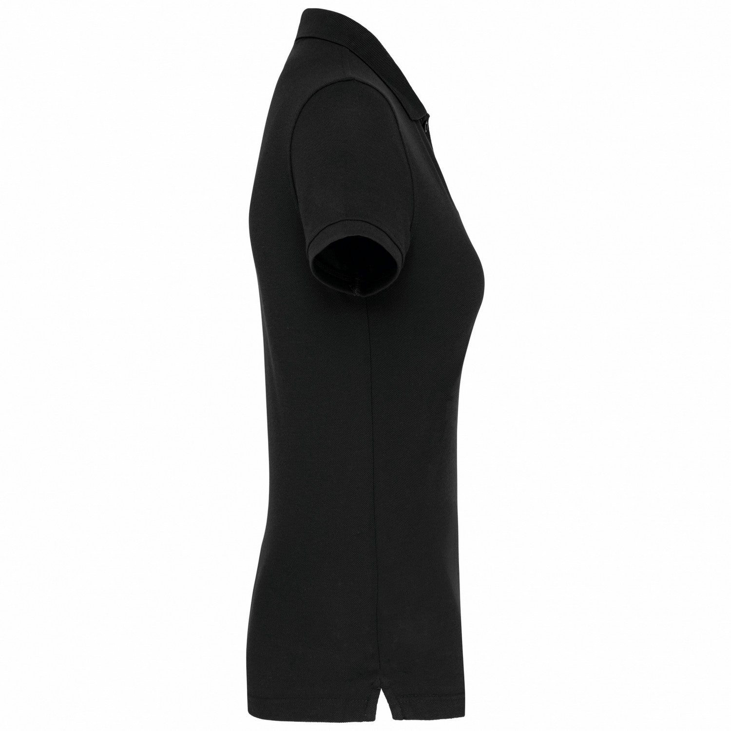 Black - Side - WK. Designed To Work Womens-Ladies Pique Anti-Bacterial Polo Shirt