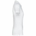 White - Side - WK. Designed To Work Womens-Ladies Pique Anti-Bacterial Polo Shirt