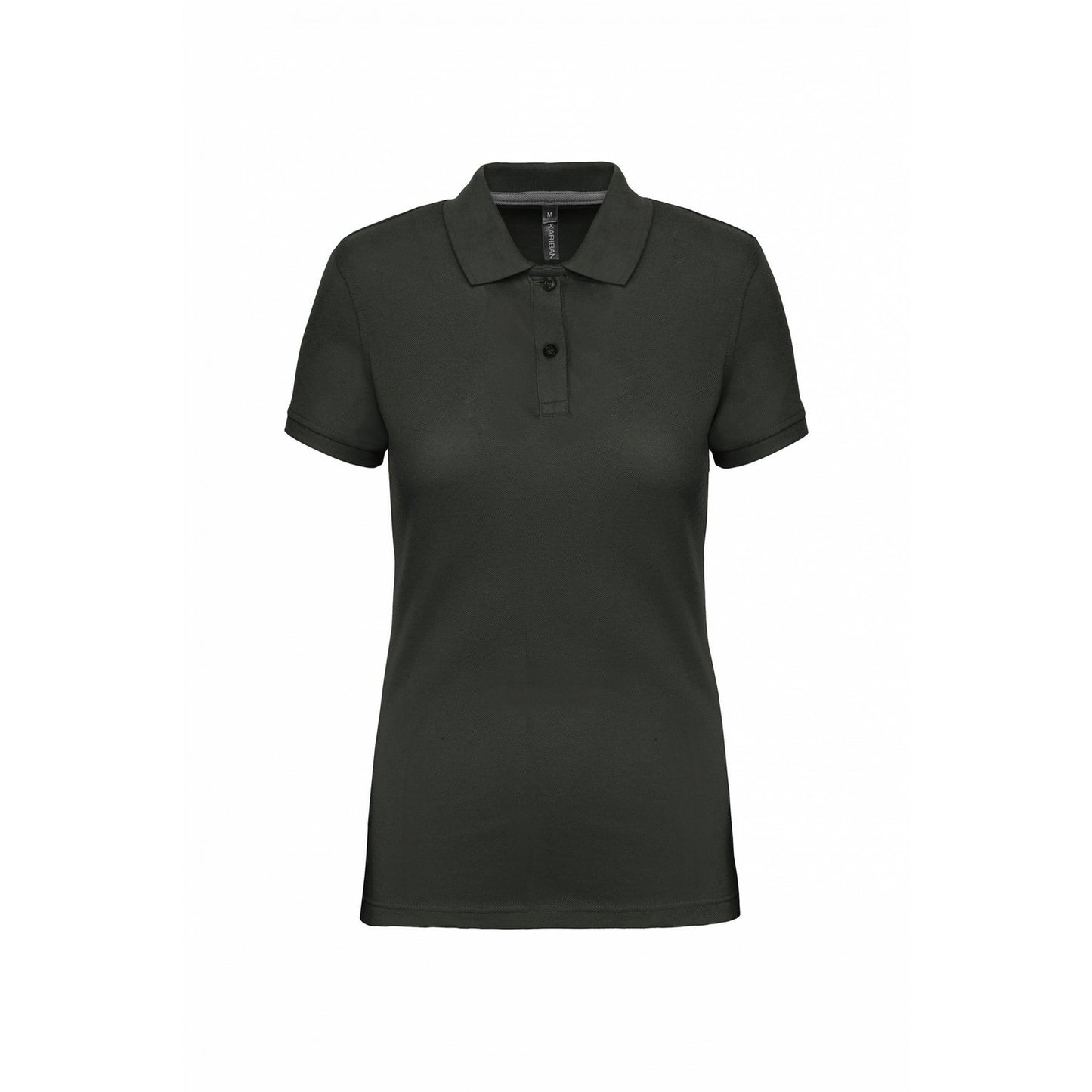 Dark Grey - Front - WK. Designed To Work Womens-Ladies Pique Anti-Bacterial Polo Shirt