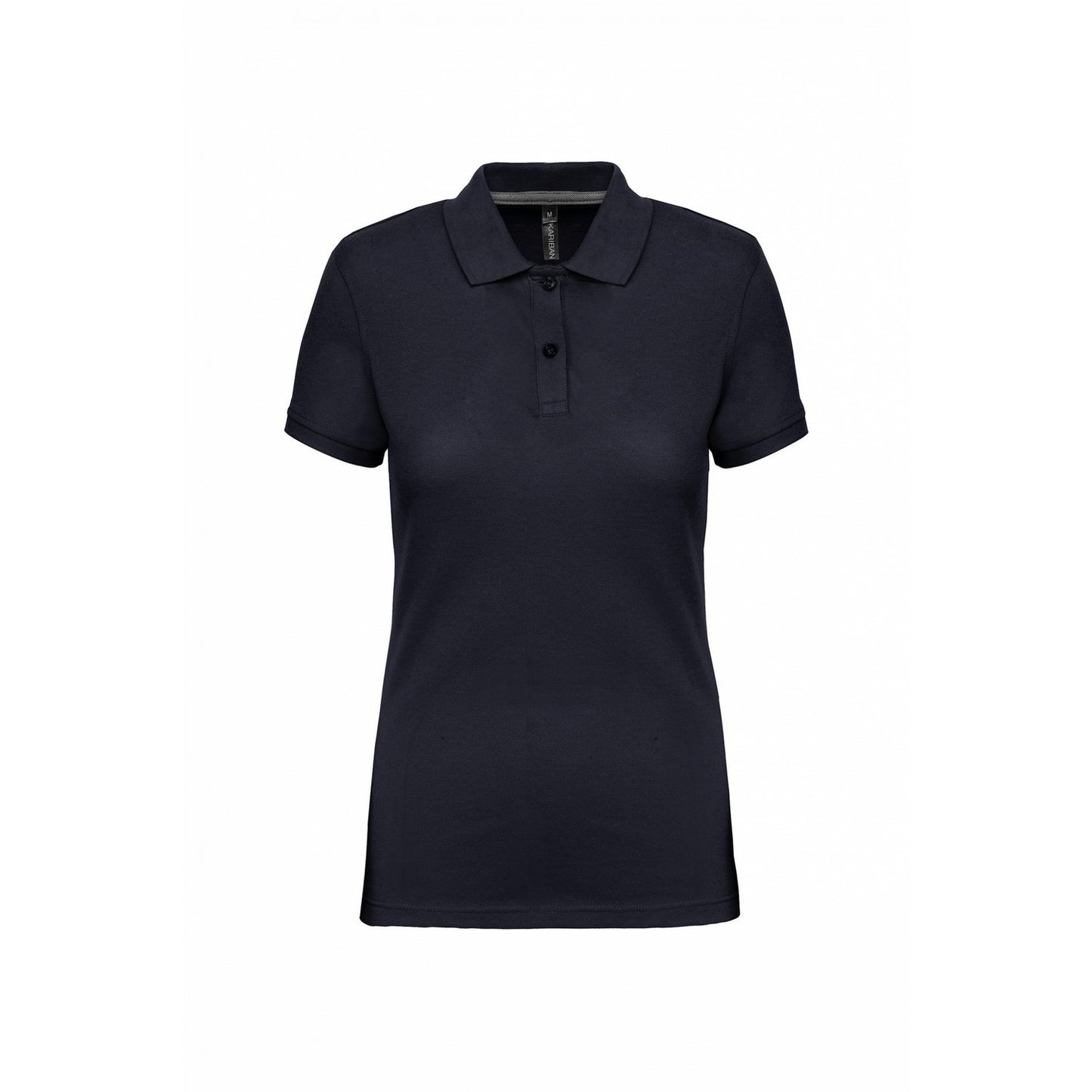 Navy - Front - WK. Designed To Work Womens-Ladies Pique Anti-Bacterial Polo Shirt