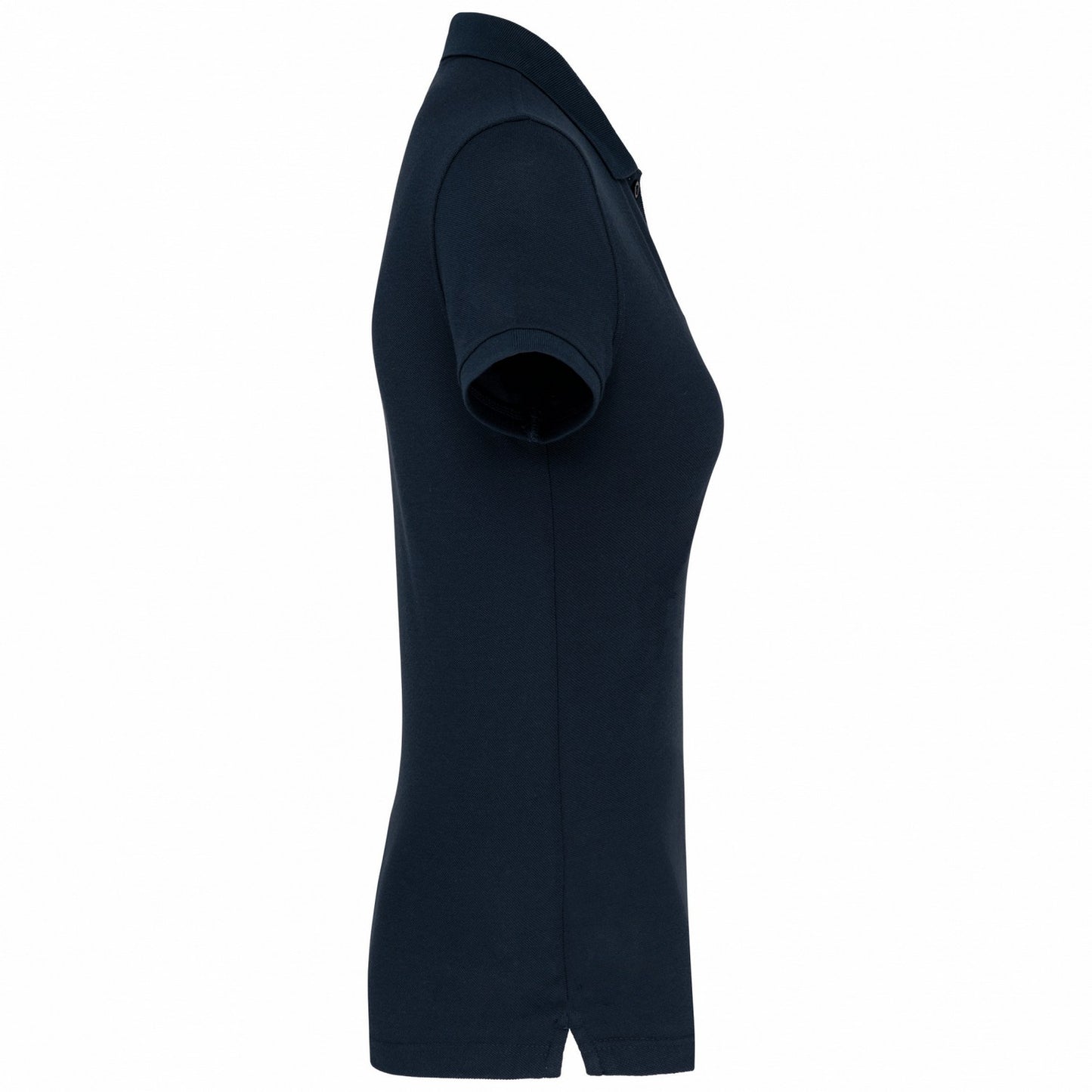 Navy - Side - WK. Designed To Work Womens-Ladies Pique Anti-Bacterial Polo Shirt