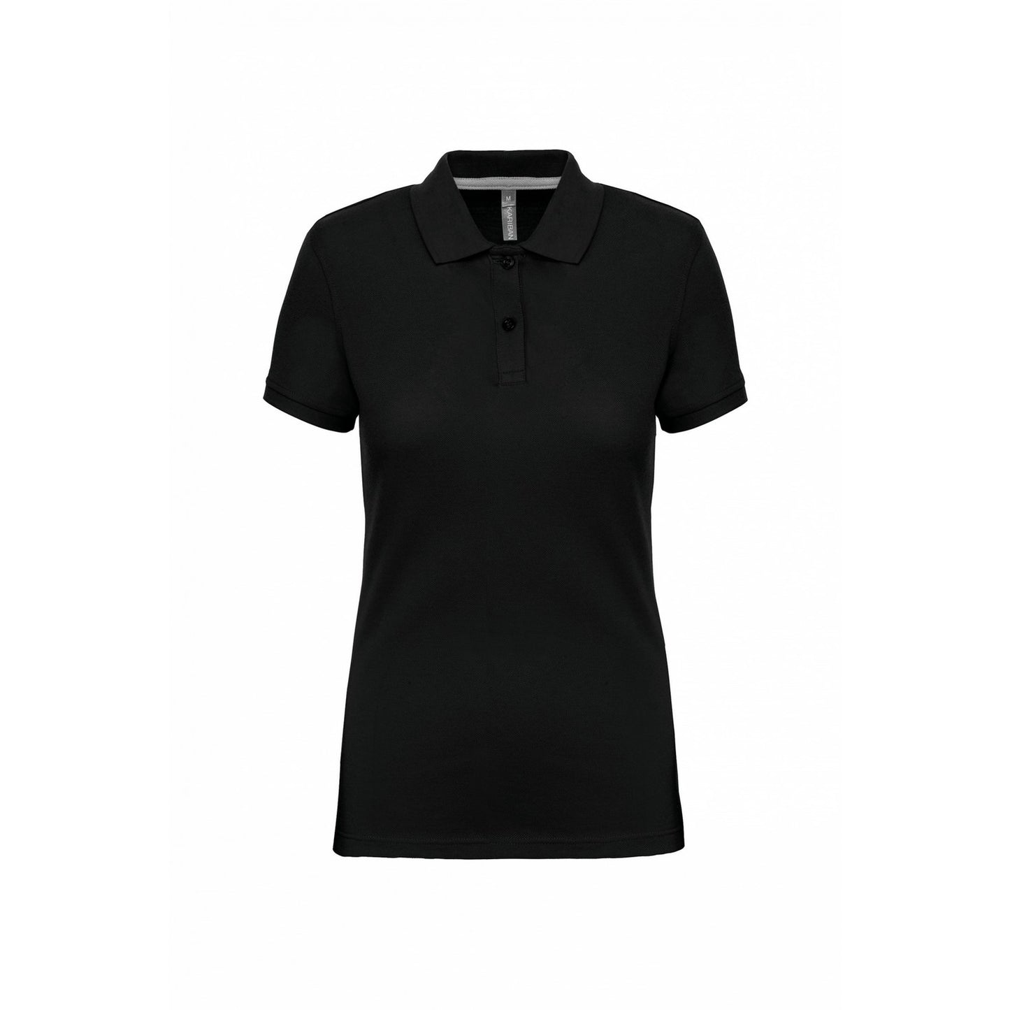 Black - Front - WK. Designed To Work Womens-Ladies Pique Anti-Bacterial Polo Shirt