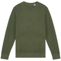 Washed Organic Khaki - Front - Native Spirit Unisex Adult French Terry Sweatshirt