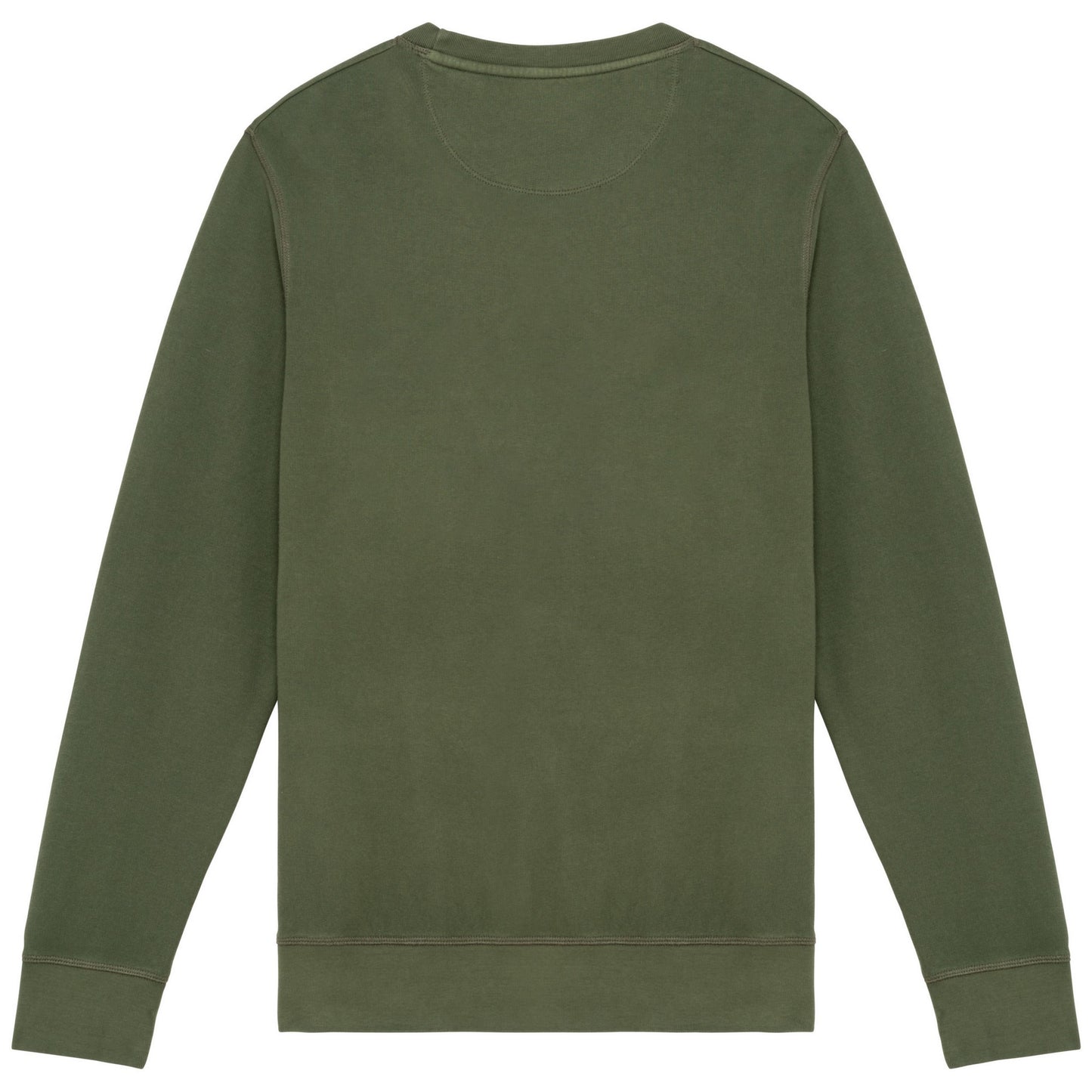 Washed Organic Khaki - Back - Native Spirit Unisex Adult French Terry Sweatshirt