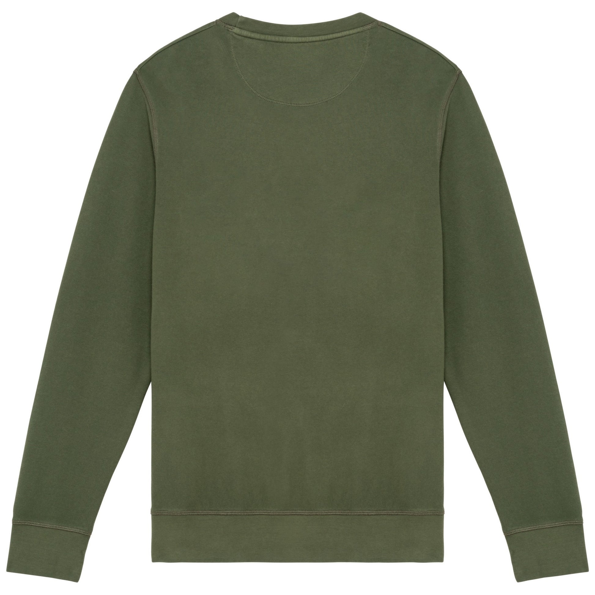 Washed Organic Khaki - Back - Native Spirit Unisex Adult French Terry Sweatshirt