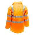 Orange - Back - Yoko Unisex Adult Hi-Vis 7 in 1 Safety Jacket