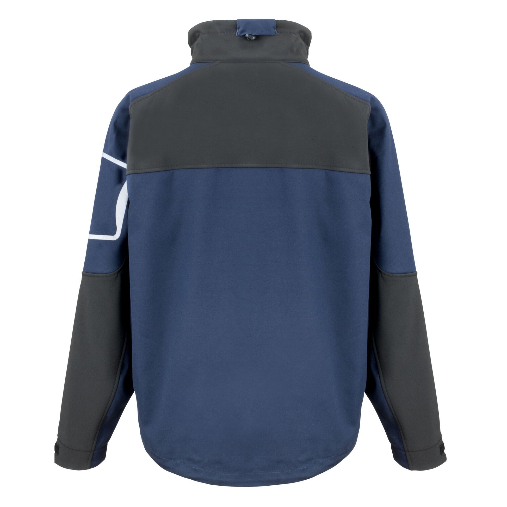 Navy - Back - WORK-GUARD by Result Mens Sabre Soft Shell Jacket