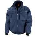 Navy - Front - WORK-GUARD by Result Mens Sabre Pilot Jacket