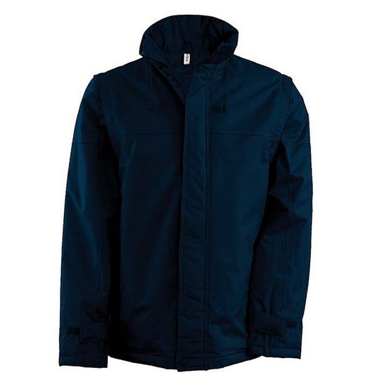 Navy - Front - Kariban Mens Factory Zip-off Sleeves Jacket
