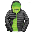 Black-Lime - Front - Result Urban Mens Snow Bird Padded Jacket