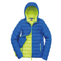 Ocean Blue-Lime - Front - Result Urban Mens Snow Bird Padded Jacket