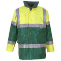 Yellow-Paramedic Green - Front - Yoko Unisex Adult Contrast Hi-Vis Jacket