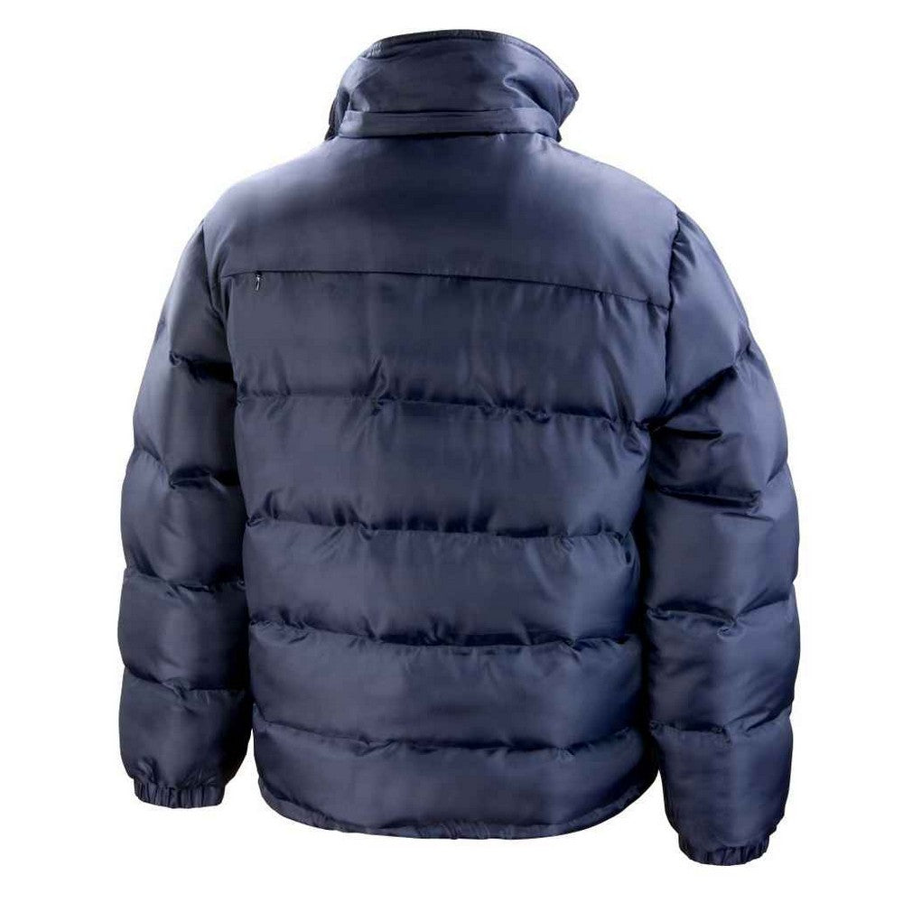 Navy - Back - Result Core Mens Nova Lux Padded Jacket