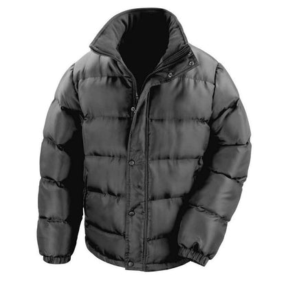 Black - Front - Result Core Mens Nova Lux Padded Jacket