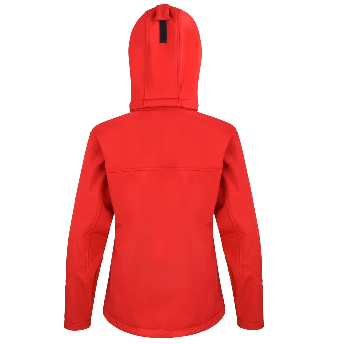 Red-Black - Back - Result Core Womens-Ladies Hooded Soft Shell Jacket