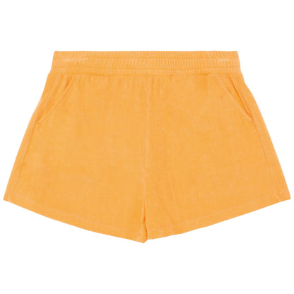 Apricot - Back - Native Spirit Womens-Ladies Terry Towel Shorts