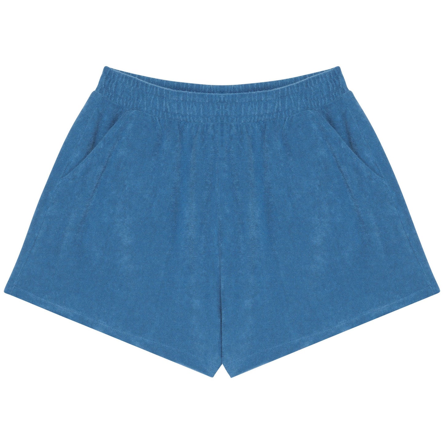 Riviera Blue - Back - Native Spirit Womens-Ladies Terry Towel Shorts