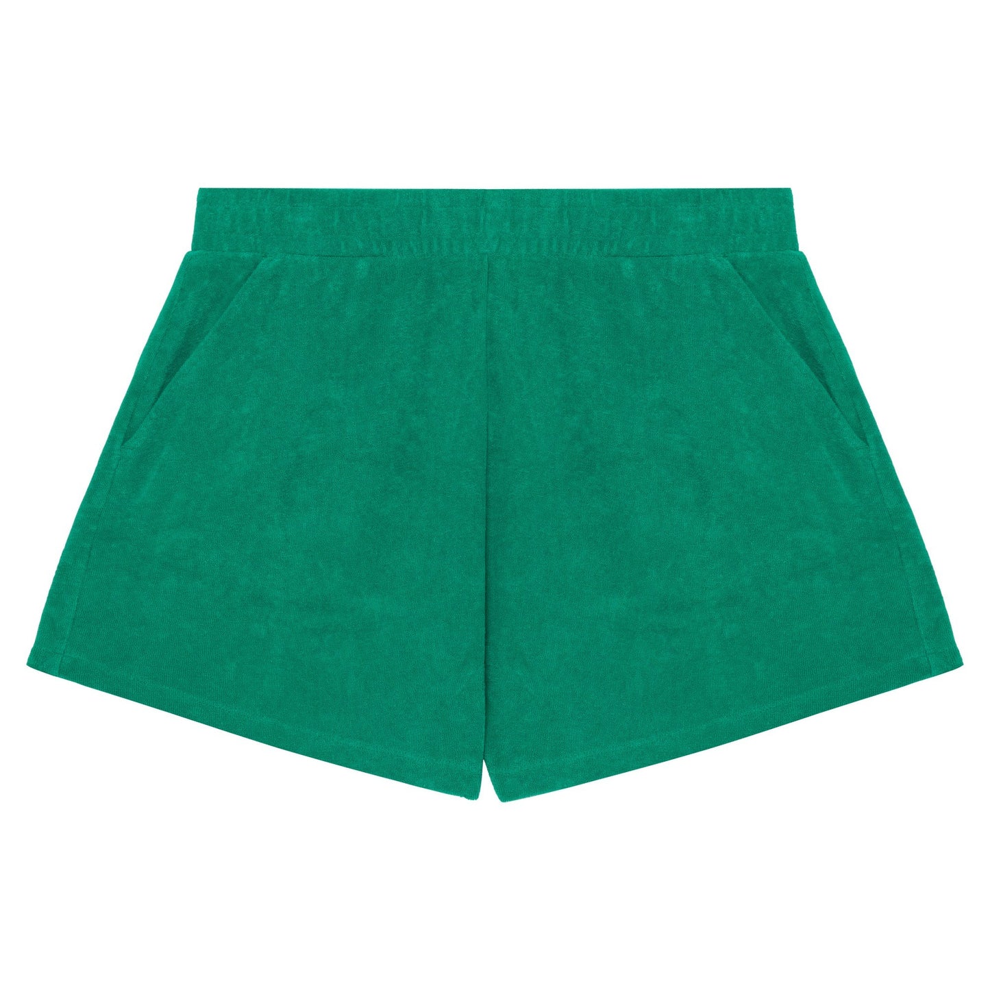 Malachite Green - Front - Native Spirit Womens-Ladies Terry Towel Shorts