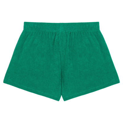 Malachite Green - Back - Native Spirit Womens-Ladies Terry Towel Shorts