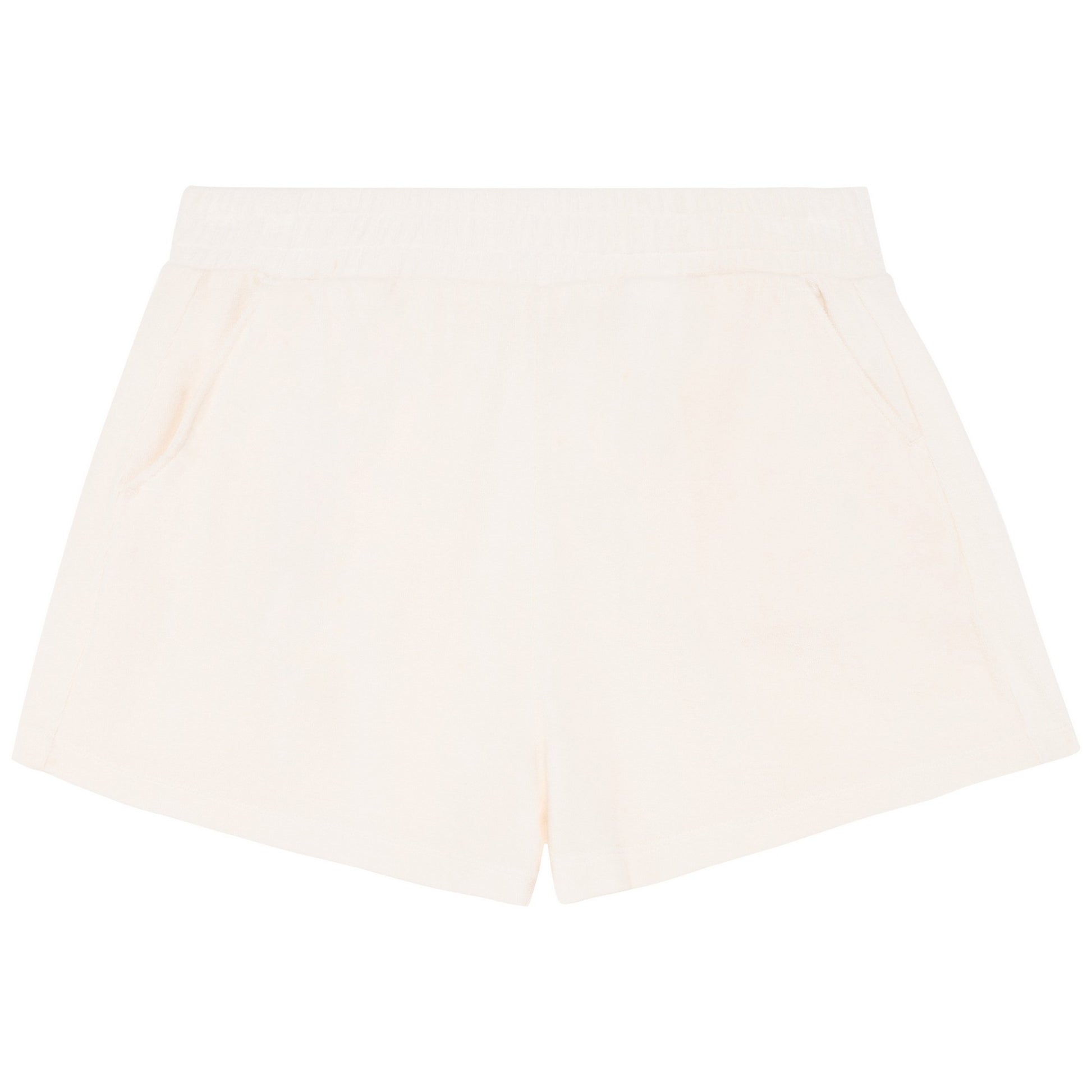 Ivory - Back - Native Spirit Womens-Ladies Terry Towel Shorts