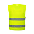 Yellow - Back - Portwest Unisex Adult Reflective Hi-Vis Vest