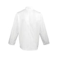 White - Back - Premier Mens Long-Sleeved Chef Jacket