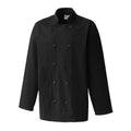 Black - Front - Premier Mens Long-Sleeved Chef Jacket