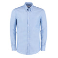 Light Blue - Front - Kustom Kit Mens Oxford Slim Work Formal Shirt