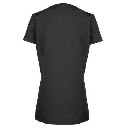 Black - Back - Premier Womens-Ladies Camellia Short-Sleeved Tunic